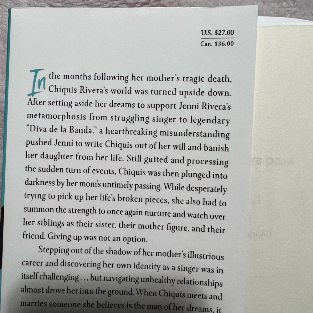 Chiquis Rivera Unstoppable English book